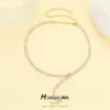 Wholesale Women’s Long Snake Chain Necklace With Tassel Craft, Electroplated Copper Featuring Zircon Inlay