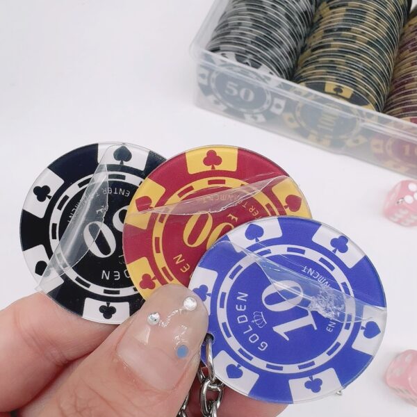 Wholesale All-in-one chip keychain chip pendant key chain anti-fraud bag Car pendant without function