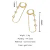 Wholesale PVD Coated 18K Gold Real Gold Plated Round 304 Stainless Steel IG Style Waterproof Non Tarnish Earrings