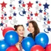 Wholesale 71 Decoration Spiral Lantern American Independence Day Arrangement Star Wind Chime Spiral Party Supplies