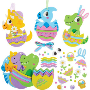 Wholesale Amazon cross-border Easter decoration EVA FOAM sticker FOAM FOAM egg rabbit dinosaur DIY suit