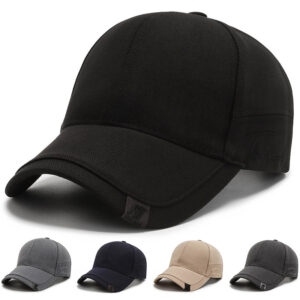 Wholesale Hat Men's Trendy Sunshade Cap Korean Style Men's Sun Hat Black ins Trendy Simple Casual All-match Baseball Cap