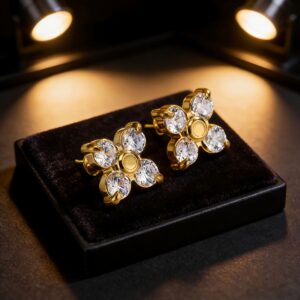 Four leaf clover earrings