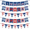 oly-04d0c042569b001f500cfbb3ceab54a5 Wholesale American Independence Day Celebration Decoration Banner 250th Anniversary Triangle Flag Paper Material For Party Use