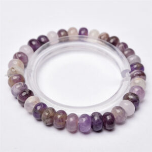 Fantasy amethyst plate beads about 6mm