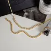 Wholesale Women - Classic Style / 18K Gold 304 Stainless Steel High Gloss Pearl Blade Chain Necklace Combination Geometric Handmade Chain