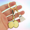 oly-04f739699c2129284dec8e9966da581a Wholesale Badminton Keychain Pendant Customized Badminton Sports Club Commemorative High Color Value Bag Small Pendant