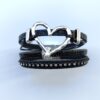 oly-0513149eec8deaa752e9277812fcaf9f Wholesale Fashion Hollow Love Leather Bracelet Diamond Magnetic Buckle Retro Multi-layer Bracelet
