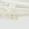 Wholesale Geometric Stud Earrings For Women With 925 Sterling Silver Posts, Waterproof Non Tarnish Copper, 14K Real Gold Plated And Zircon Inlay