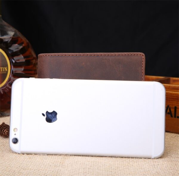 oly-051f64795b1eac9d3a2b6a8f0d4f1fe7 Wholesale Men’s Wallet Crazy Horse Leather Genuine Leather Men’s Business Short Money Clip Head Layer Cowhide Widened Wallet