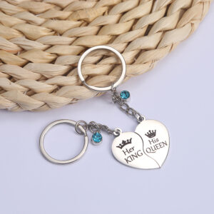 Blue Love keychain pendant 3.7*3.3cm(2 petals/set)