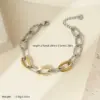Wholesale PVD Coated Real Gold Plated 14K Gold Geometric 304 Stainless Steel Hip-Hop Simple Style Commute Waterproof Non Tarnish 304 Stainless Steel Bracelets