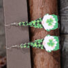 oly-054d8a39fc1c165b643c409947e4662f Wholesale St. PA Festival dwarf elf Clover leather earrings retro style earrings