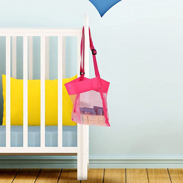 oly-0556311d607036ab07a051b30b0a8e67 Wholesale children's beach bag hand shell storage bag toy finishing bag small color mesh bag