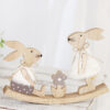 oly-0569a20f36e96648690556fb3760bb70 Wholesale Easter home decoration seesaw rabbit wooden desktop ornaments