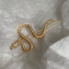 Wholesale personality snake-shaped hairpin female cold retro frog clip alloy one-word clip bangs clip