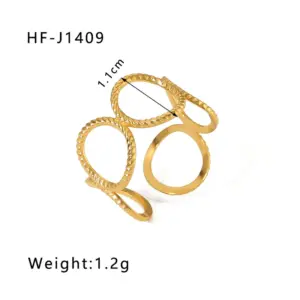 HF-J1409-Gold / Adjustable Opening
