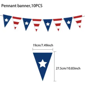 Triangular Flags 10PCS(B)
