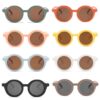 Wholesale Round Retro Danish Children's Sunglasses Wholesale Ins Cute Sunshade Trendy Baby Bear Junior Sunglasses