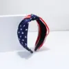 Wholesale Halloween Independence Day Striped Stars American Flag Cloud Sponge Face Wash Makeup Hairband Headband Novel Design Grid