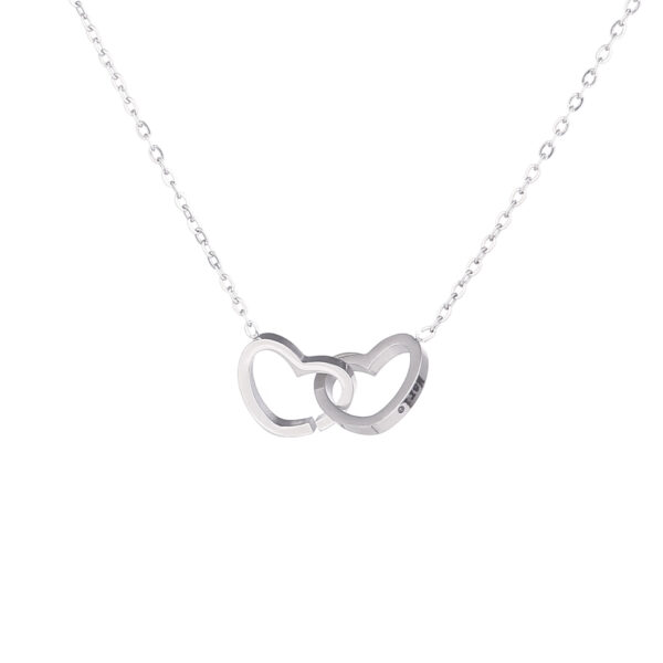 oly-05ae0eea60d01bb39631f1f9168fb560 Wholesale fashion simple stainless steel vacuum plating cross chain love lettering necklace Valentine's Day gift