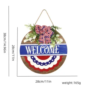 Welcome Semicircular Flag