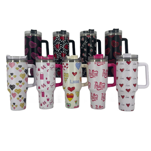 oly-05d3777905343cd6d254acdc634e8d5b Wholesale 40oz generation stainless steel car Cup Valentine's Day series vacuum cup outdoor thermal insulation ice cream cup