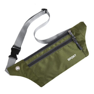 Wholesale Outdoor sports waist bag men's running mobile phone bag fitness close-fitting waist bag nylon waterproof fashion waist bag cross-border