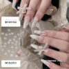 oly-05f3abf3061999761fec5da03dbcf899 Wholesale Nail Art Jewelry Same Style Ultra-thin Snowflake Copper Flash Light Luxury Christmas White Snowflake Nail Decoration