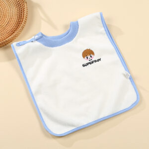 Little Blue Boy / Coral fleece wash towel