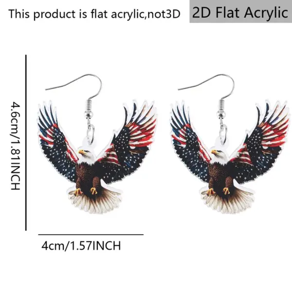 Wholesale Retro Acrylic Statue Print Drop Earrings For Women In White And Red With 304 Stainless Steel Ear Pins