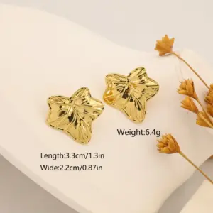Maple Leaf Stud Earrings