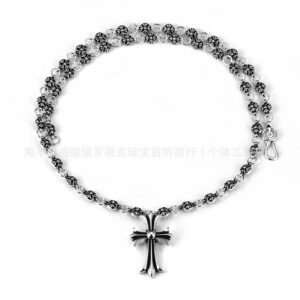 Ball cross necklace