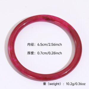 8# bracelet-plum red-round-narrow face