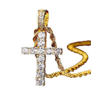 oly-0657829a28b1332c25faa358b5c60514 Wholesale Twist Chain Cross Men's Simple Jewelry Casual Pendant Hip-Hop Necklace Pendant Men's Popular Cross