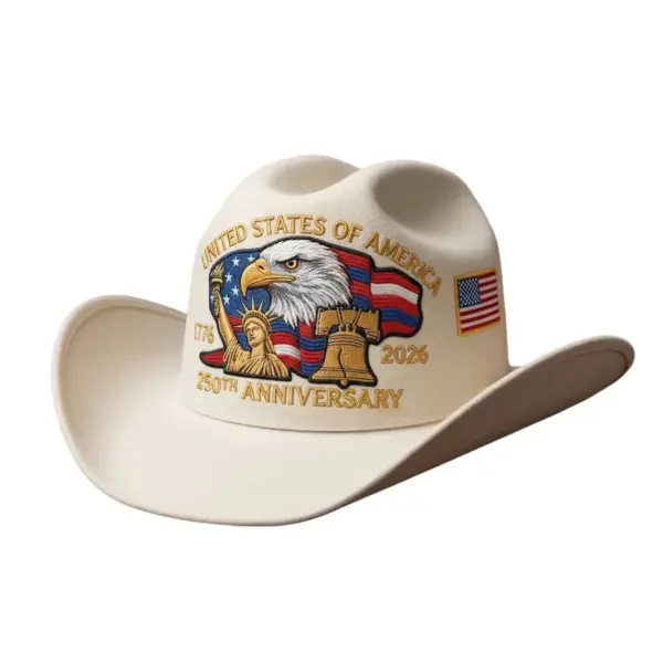 Wholesale Vintage Style American Flag Hat With Curved Brim, UV Protection, Made Of Polyester Featuring Printing For America's 250th Anniversary