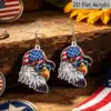 Wholesale Retro Statue Print Drop Earrings For Women In White And Red Acrylic With 304 Stainless Steel Ear Pins