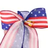 oly-0667b4ca49c4aa72c58ff6c8de320b75 Wholesale Small Size Linen Stars American Independence Day Decoration Party Supplies Bowknot Tablecloth Hanging Decorations