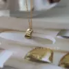 Wholesale Plated Vacuum Plating 18K Gold Plated GOOD LUCK Letter 304 Stainless Steel Vintage Style Classic Style 304 Stainless Steel Pendant Necklace