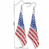 Wholesale 1 Pair Retro Color Block Plating Arylic Iron Aluminum Silver Plated Drop Earrings