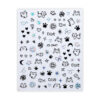 Wholesale Trendy Graffiti Nail Stickers Cartoon Letter Rabbit Decals Hand-Painted Cat and Puppy Nail Stickers Ins Style