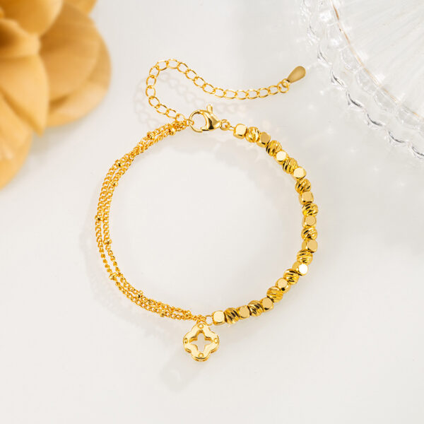 oly-06c971b9b13fd3eca0a61d0722653b1a Wholesale Broken Gold Bracelet Women's Entry Luxury Niche High-end Sense Exquisite Bracelet Design Girlfriend Gift