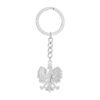 Wholesale Retro Polish National Emblem Eagle Keychain Decoration Men's and Women's Ethnic Style Versatile Titanium Steel Accessories Product