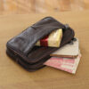 oly-06e8457a2aba0fc6775ebbf753e5f459 Wholesale Multi-functional mobile phone waist bag cowhide vertical horizontal multi-layer zipper large capacity coin purse belt hanging waist bag