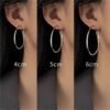 oly-06ecb7eaa12cebe8c6fac3568d57b93f Wholesale big ring earrings women tide circle earrings simple cold style temperament net red earrings
