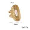 oly-0705a5b03c9f5667cac3d7e395f64257 Wholesale PVD Coated Real Gold Plated 18K Gold Geometric 304 Stainless Steel Vintage Style Simple Style IG Style Waterproof Non Tarnish Open Rings