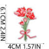 oly-071fd214fef8d13946e140a58eeb59ff Wholesale Sweet Taste Embroidered Cloth Sticker Valentine Bear Patch Sticker Clothes Decoration Pink Love Embroidered Label