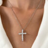 Wholesale Arrival Cross Necklace Women's Style Creative Design Geometric Lockbone Chain Punk Hip-hop Necklace Chain