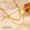 Wholesale 304 Stainless Steel Flower PVD Coated 18K Real Gold Plated Vintage Style Waterproof Non Tarnish Plating Inlay Box Chain Lobster Trigger Clasp Closure Gold Necklace