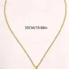 Wholesale Waterproof Non Tarnish Cross Necklace For Adults, 304 Stainless Steel With 18K Real Gold Electroplated, Featuring Woven Chain